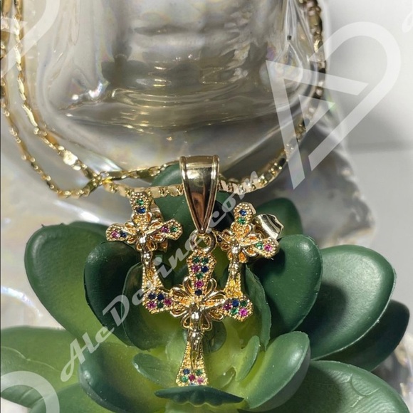 Cross Set (gold plated) - Picture 2 of 6